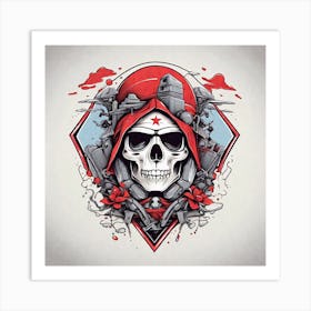 Skull art Art Print