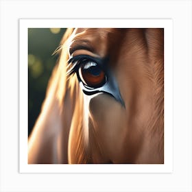 Eye Of A Horse 52 Art Print