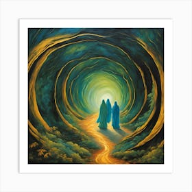 Following The Light Art Print