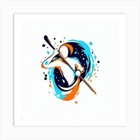 Samurai Warrior - Bo Staff - Wushu - Martial Arts 31 Art Print