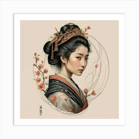 Asian Woman Art Print