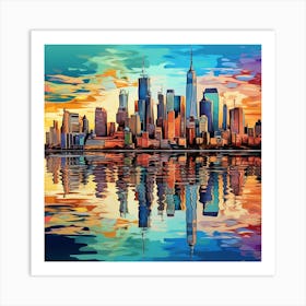 New York City Skyline 5 Art Print