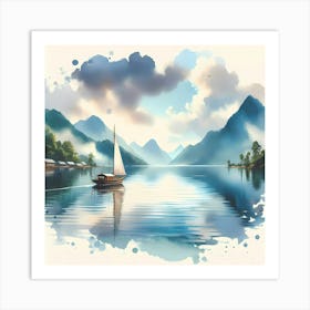 Watercolor Painting 2 Art Print