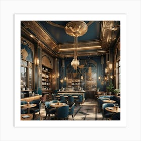 Deco Restaurant 2 Art Print