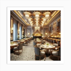 Deco Dining Room 8 Art Print