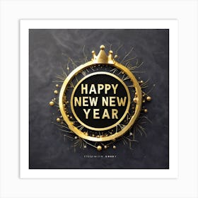 Happy New Year 45 Art Print