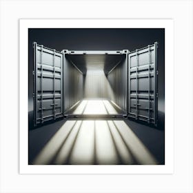 Open Shipping Container Art Print