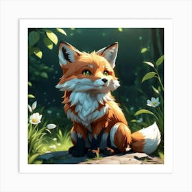 Cute fox 1 Art Print