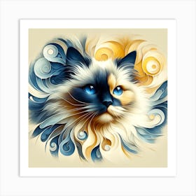 Birman Cat 01 1 Art Print