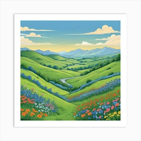 Beautiful Landscape Art Print (1) Art Print