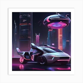 Futuristic Car 1 Art Print