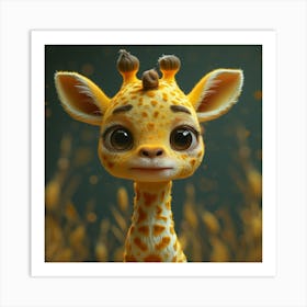 Giraffe 69 Art Print