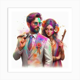 Holi 22 Art Print