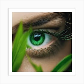 Green Eyes 2 Art Print