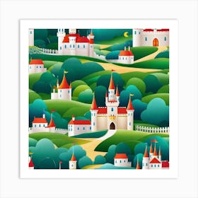 Fairy Tale Castle Art Print