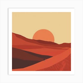 Desert Landscape 4 Art Print