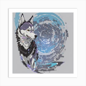 Husky Dog Art Print