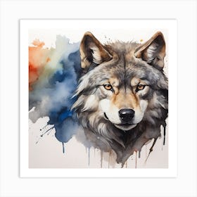 Wolf Painting Art Print