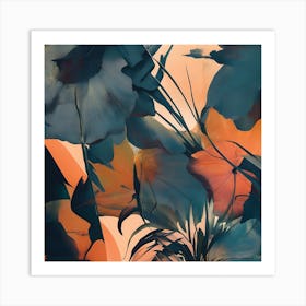 Abstract Of Flowers Art Print