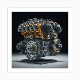 Bmw I8 Engine Art Print