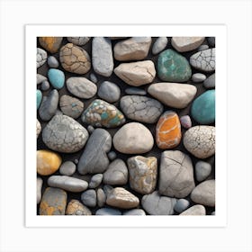 Pebbles 20 Art Print