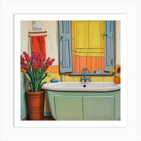 Bathroom Window Art Print