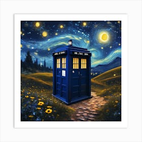 Tardis Van Goth 1 Art Print