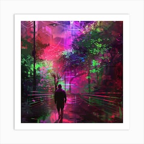 Futuristic City 45 Art Print