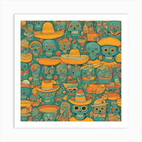 Day Of The Dead 1 Art Print