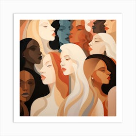 Group Of Women Art Print