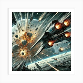 Asteroid Wraith High Impact Art Print