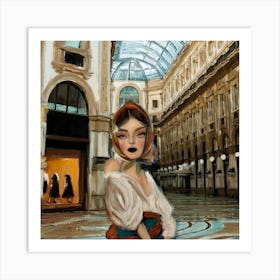 Milan Girl Art Print