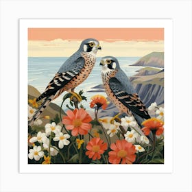 Bird In Nature American Kestrel 2 Art Print