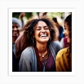 Smile Joy Friendship Unity Diversity Gathering Culture Community Celebration Laughter Con (1) Art Print