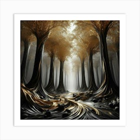 Dark Forest 27 Art Print