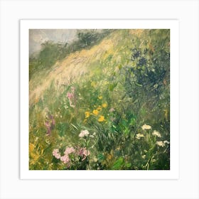 Summer's Fragrant Canvas 5 Art Print