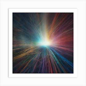 Abstract Light Rays 2 Art Print