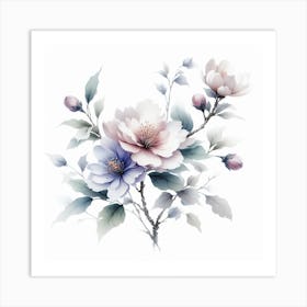 Flower of Ikebana Art Print