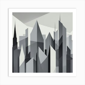 Abstract Cityscape 18 Art Print