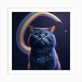 Cat Galaxy (106) Art Print