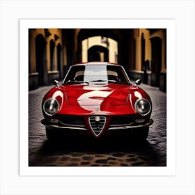 Alfa Romeo Car Automobile Vehicle Automotive Italian Brand Logo Iconic Performance Stylis Art Print