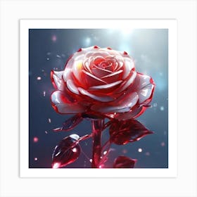 Valentine'S Rose Art Print