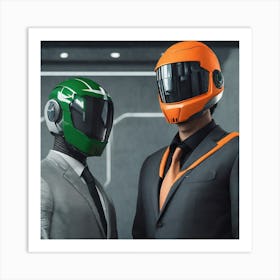 Two Men In Suits Art Print