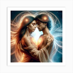 Twin Soul Love Art Print