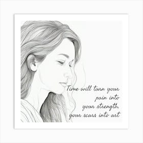 Sad quote Poster Art Print