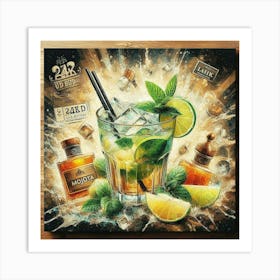 Liquor Painting Art Print