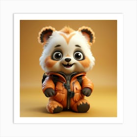 Red Panda Bear Art Print