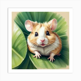 Hamster Painting 3 Art Print