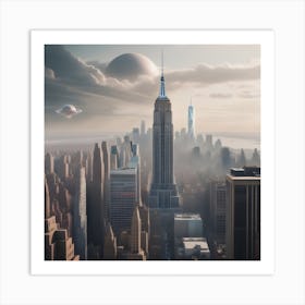 Futuristic Cityscape Art Print