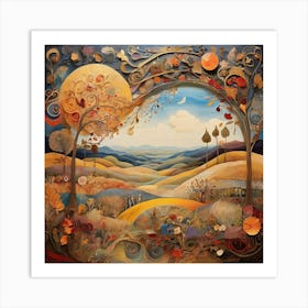 Autumn Landscape 5 Art Print